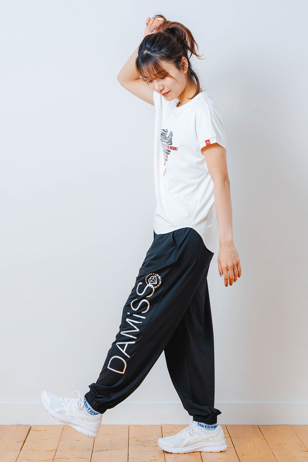 ハートゼブラ Tシャツ ホワイト 1534-1615