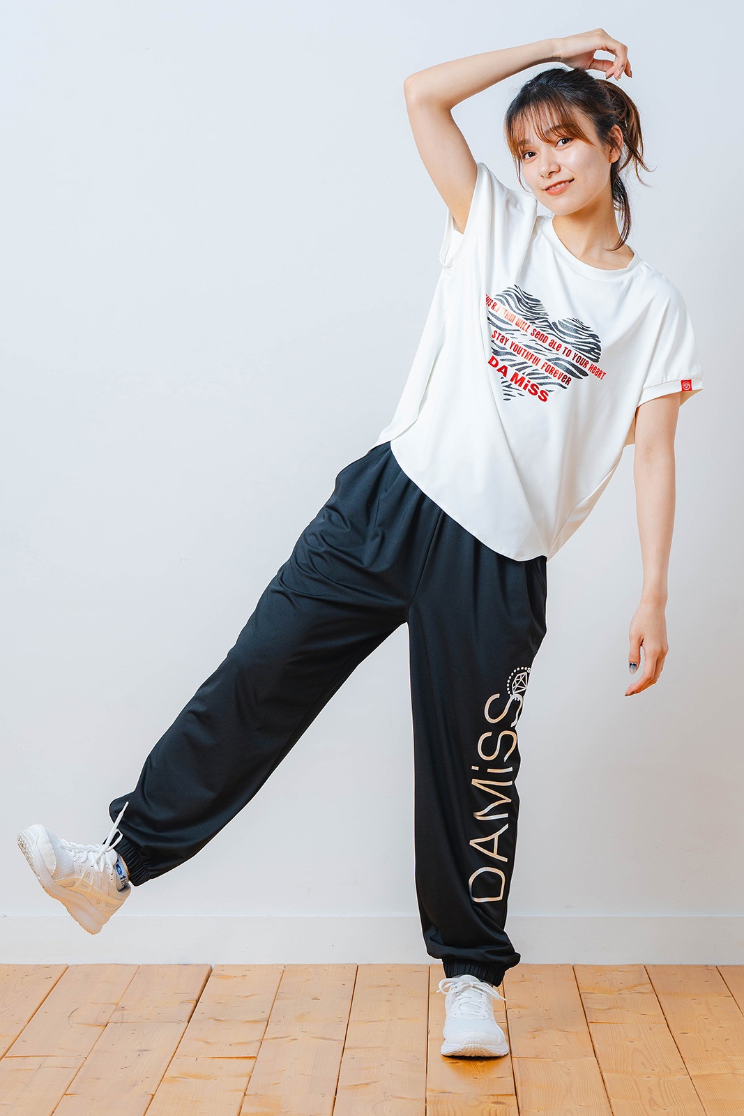 ハートゼブラ Tシャツ ホワイト 1534-1615