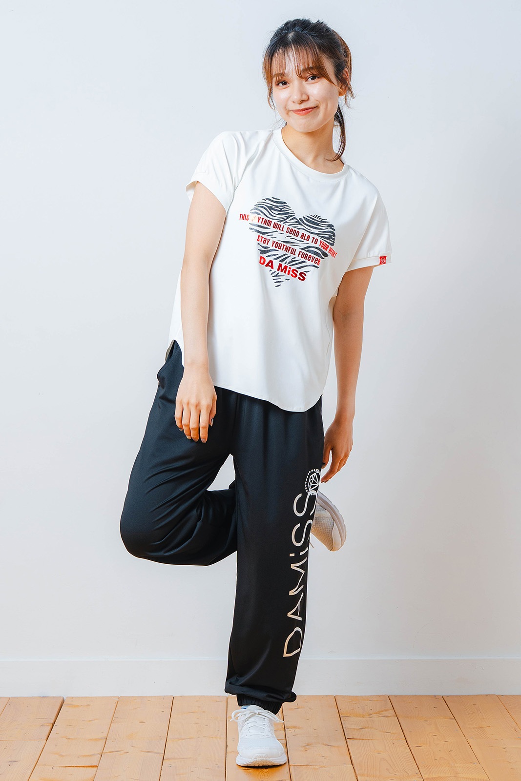 ハートゼブラ Tシャツ ホワイト 1534-1615