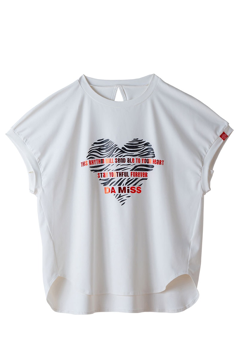 ハートゼブラ Tシャツ ホワイト 1534-1615