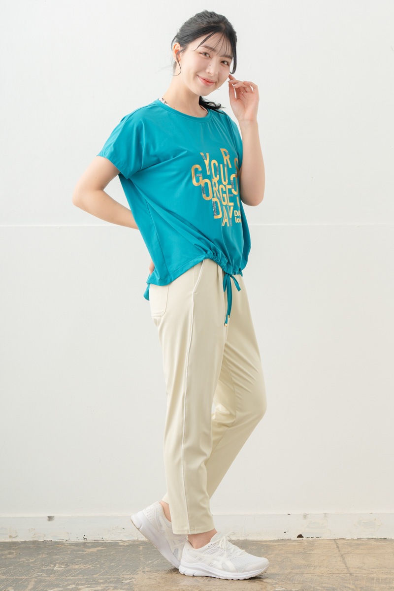 【先行割10％OFF】　メタルロゴプリントTシャツ ブルー 1634-1490【8/17まで】