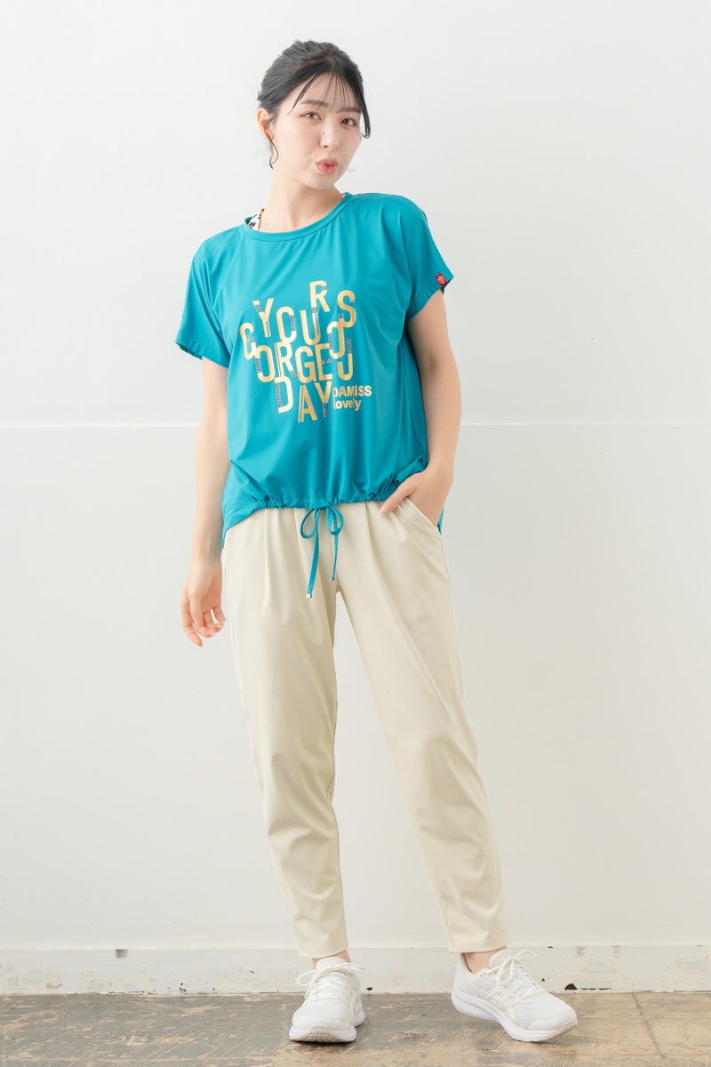 【先行割10％OFF】　メタルロゴプリントTシャツ ブルー 1634-1490【8/17まで】