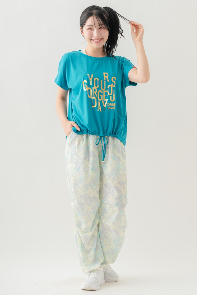 【先行割10％OFF】　メタルロゴプリントTシャツ ブルー 1634-1490【8/17まで】