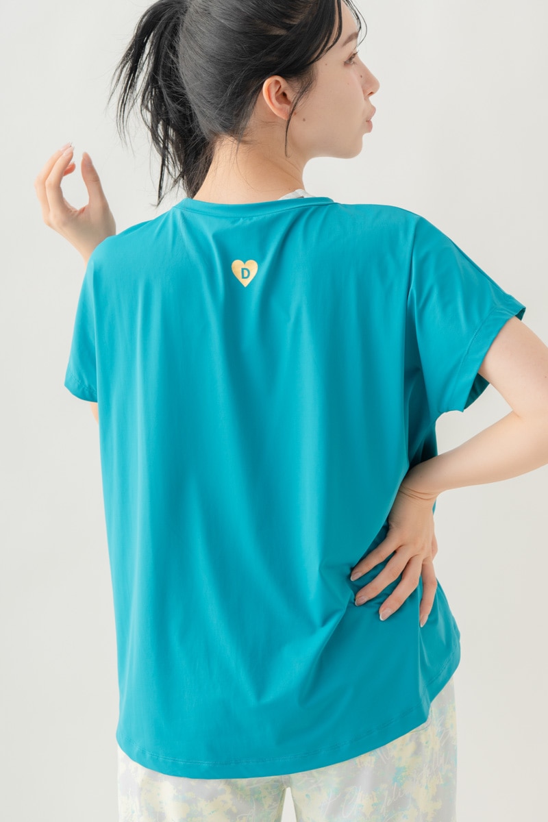 【先行割10％OFF】　メタルロゴプリントTシャツ ブルー 1634-1490【8/17まで】