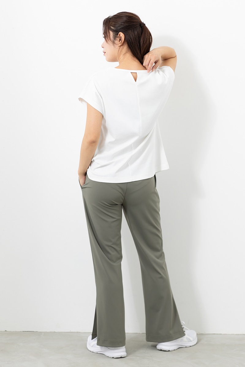 スリットロゴパンツ カーキ 1432-1203