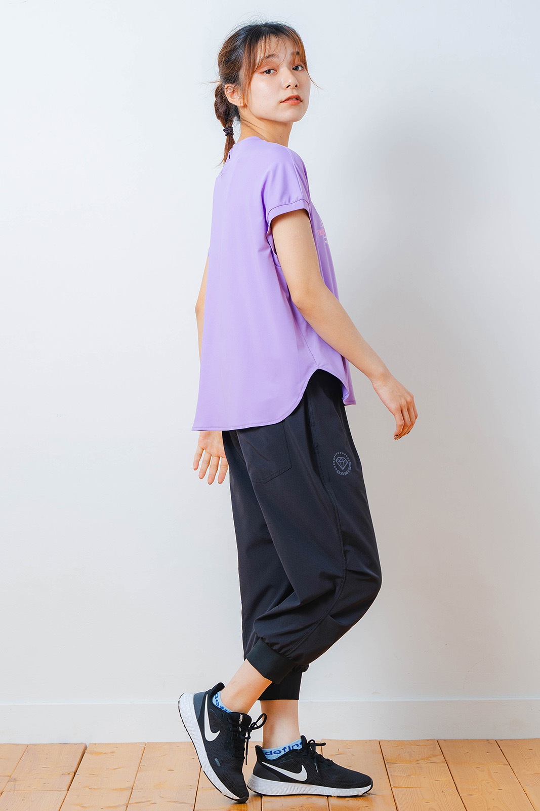 ハートゼブラ Tシャツ パープル 1534-1615