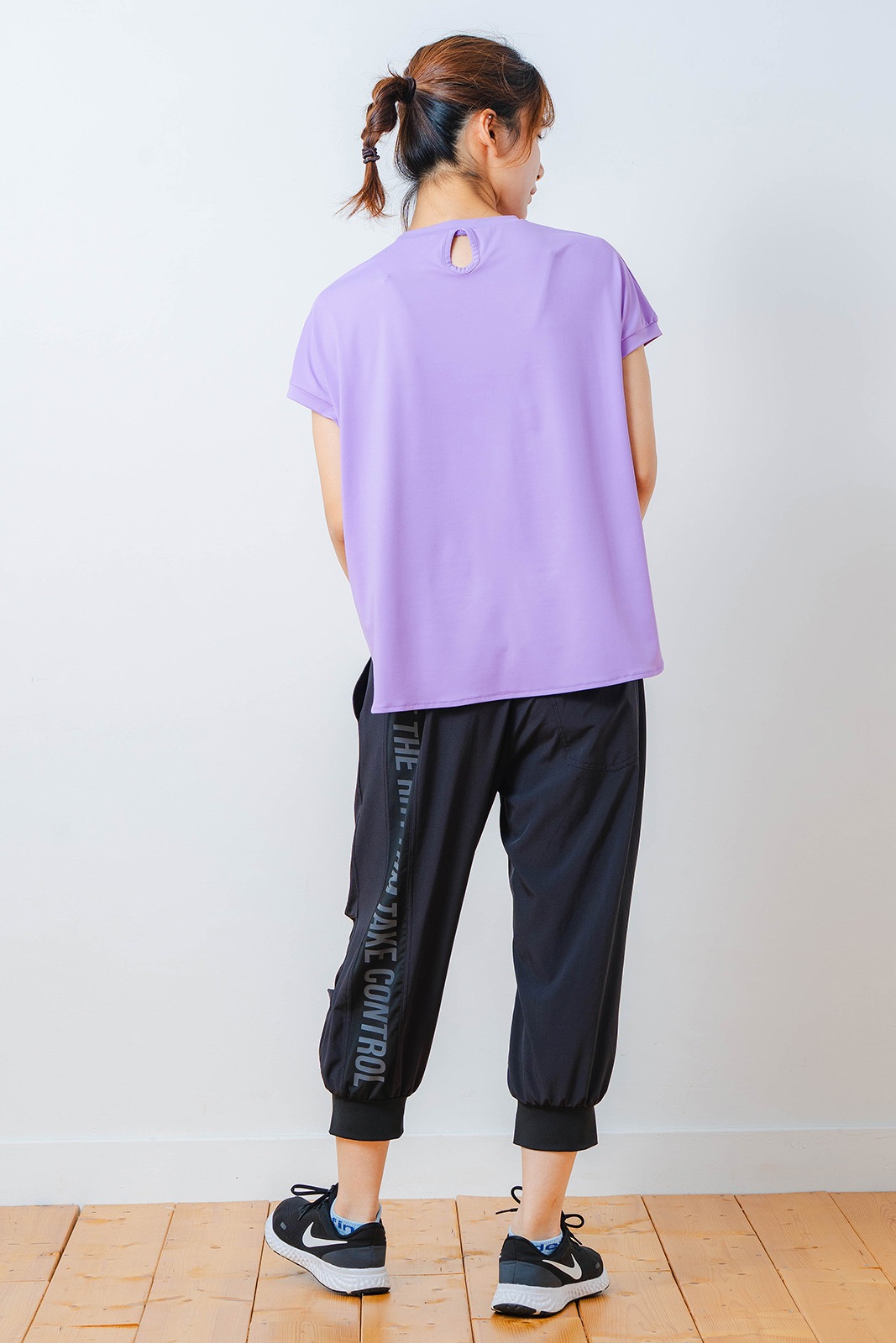 ハートゼブラ Tシャツ パープル 1534-1615