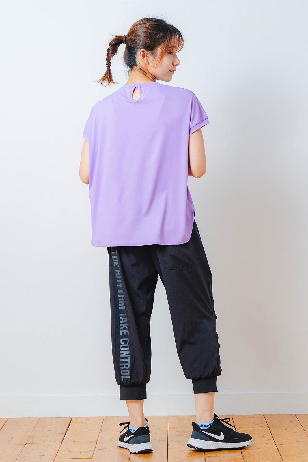 ハートゼブラ Tシャツ パープル 1534-1615 | D SHOP 着心地の