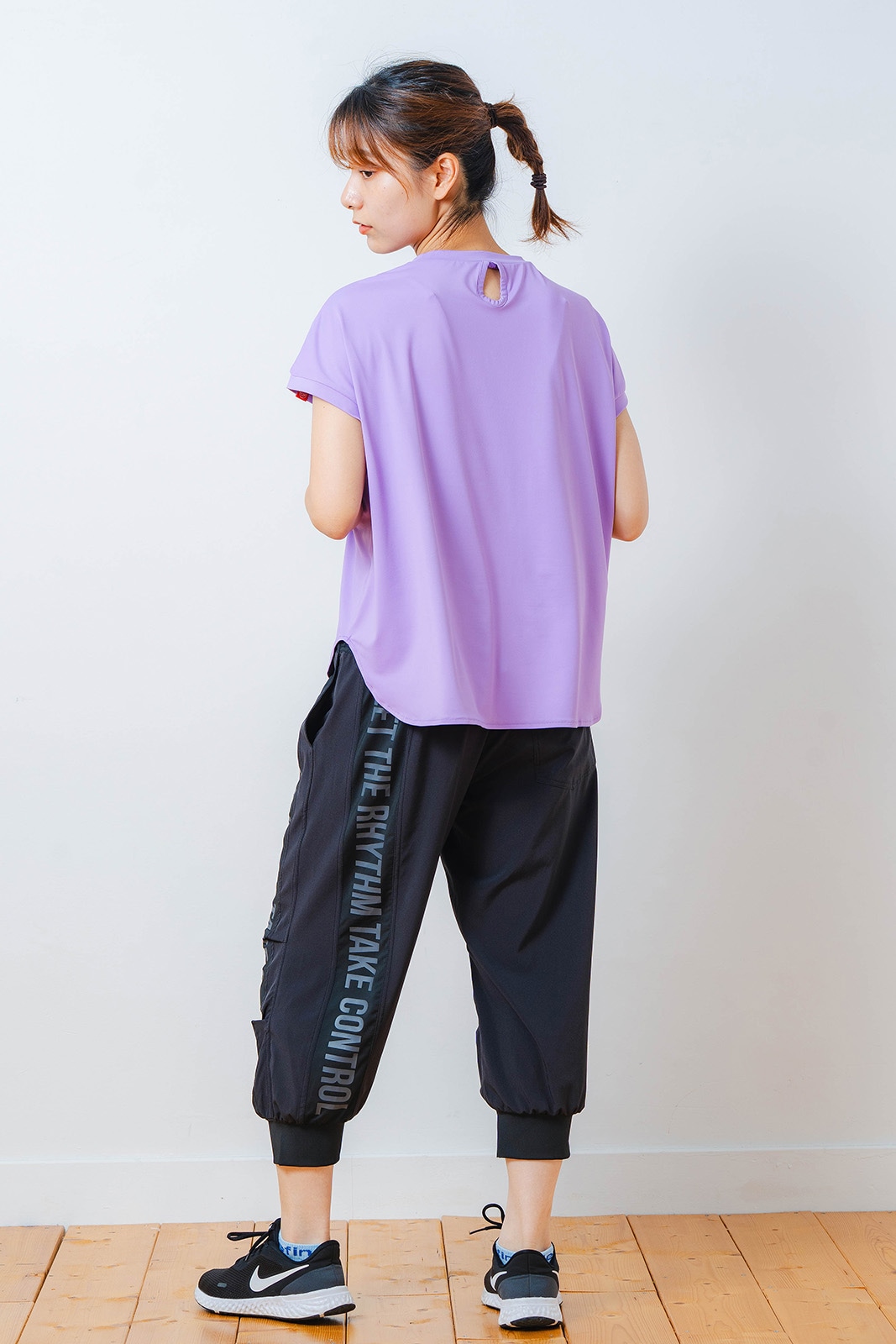 ハートゼブラ Tシャツ パープル 1534-1615