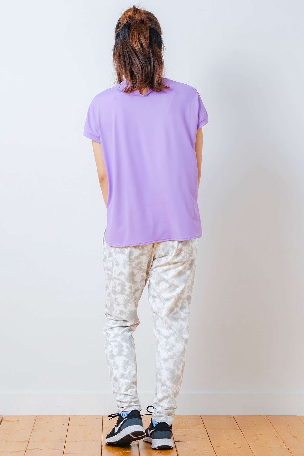 ハートゼブラ Tシャツ パープル 1534-1615