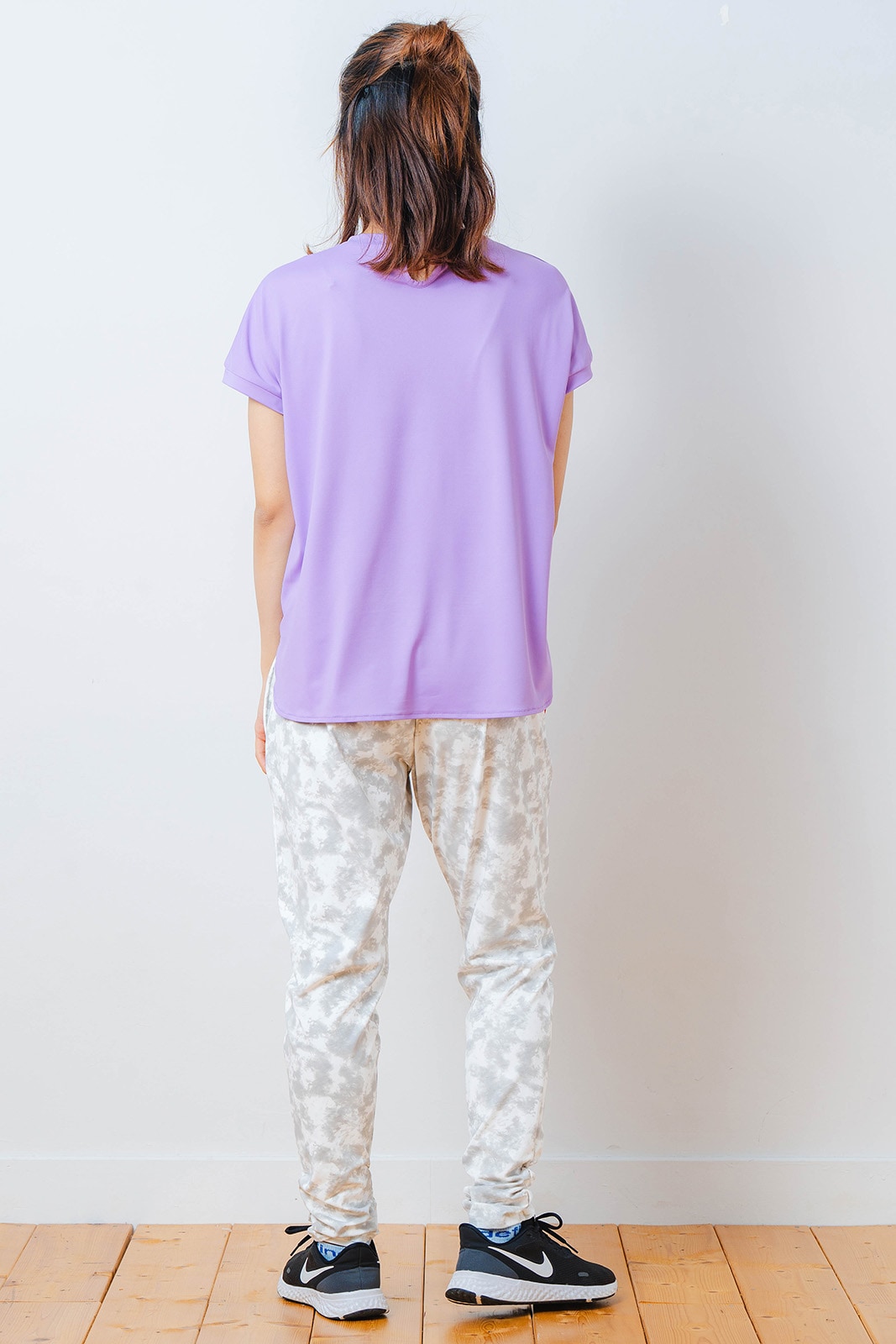 ハートゼブラ Tシャツ パープル 1534-1615