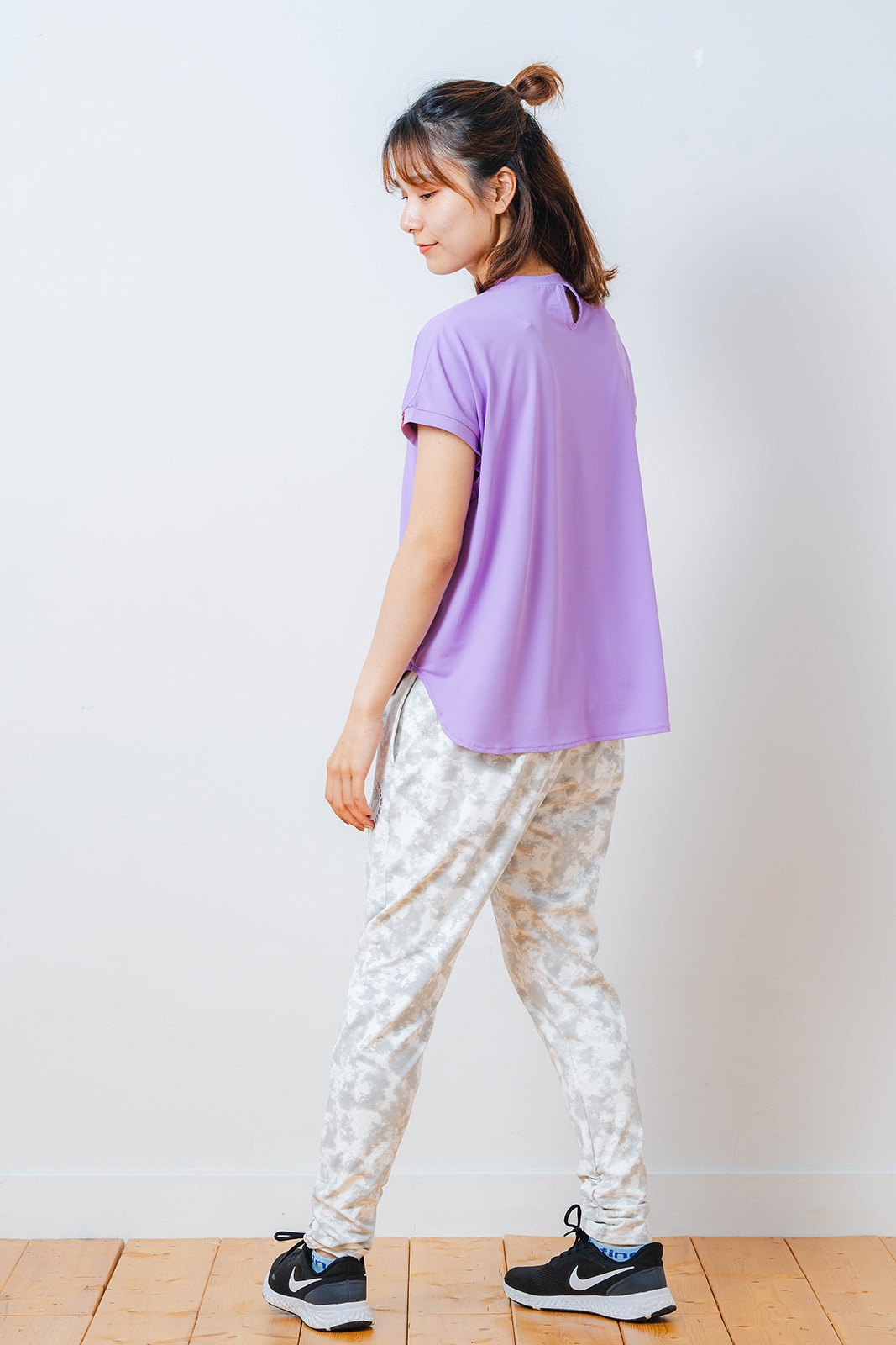 ハートゼブラ Tシャツ パープル 1534-1615