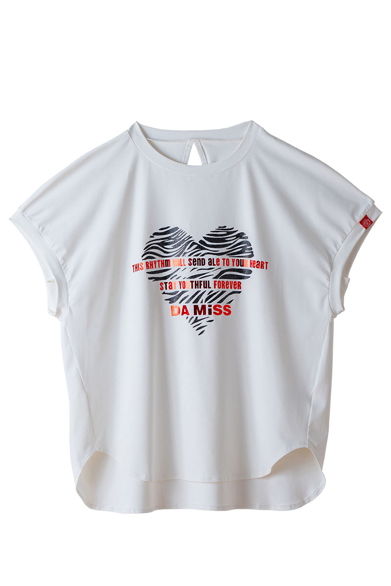 ハートゼブラ Tシャツ パープル 1534-1615