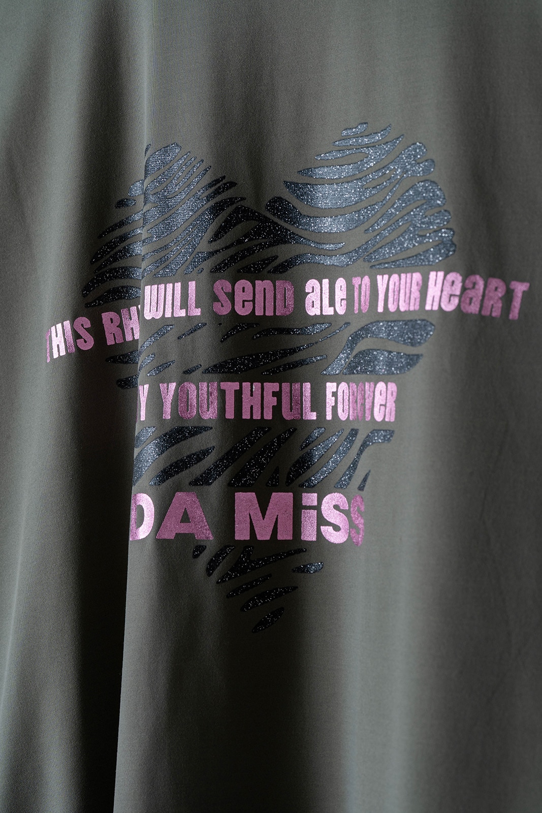 ハートゼブラ Tシャツ パープル 1534-1615