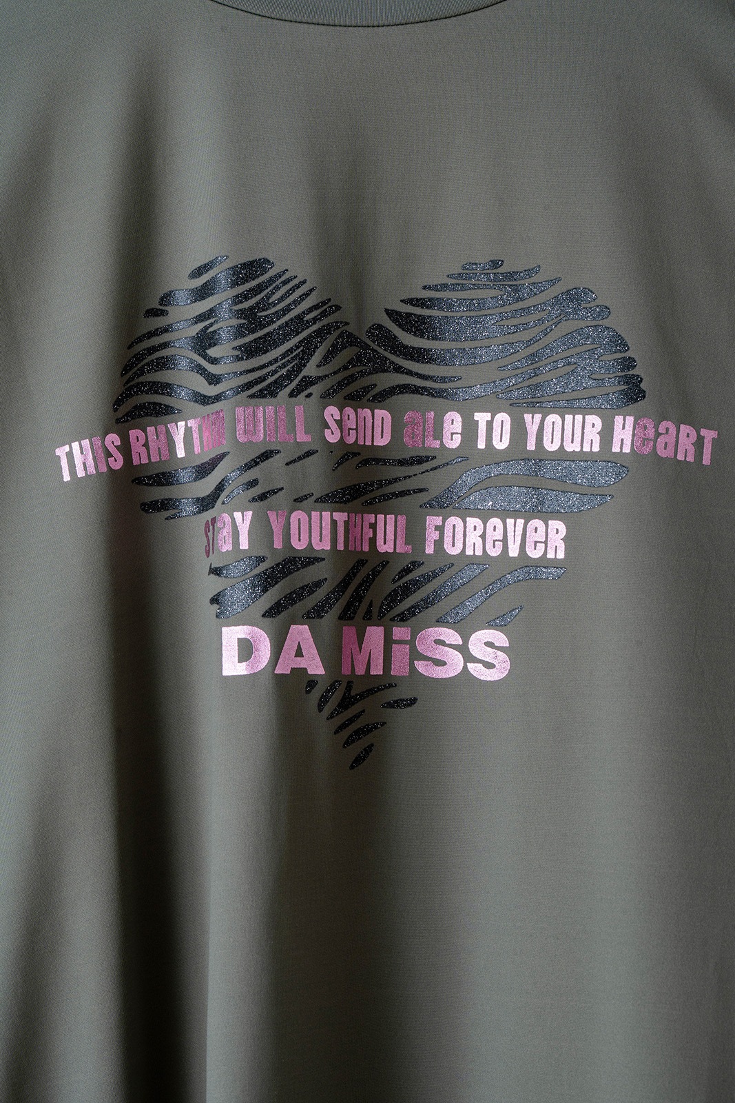 ハートゼブラ Tシャツ パープル 1534-1615