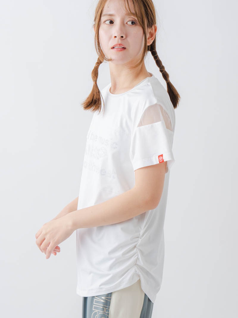チュールデコTシャツ ホワイト 1634-1465