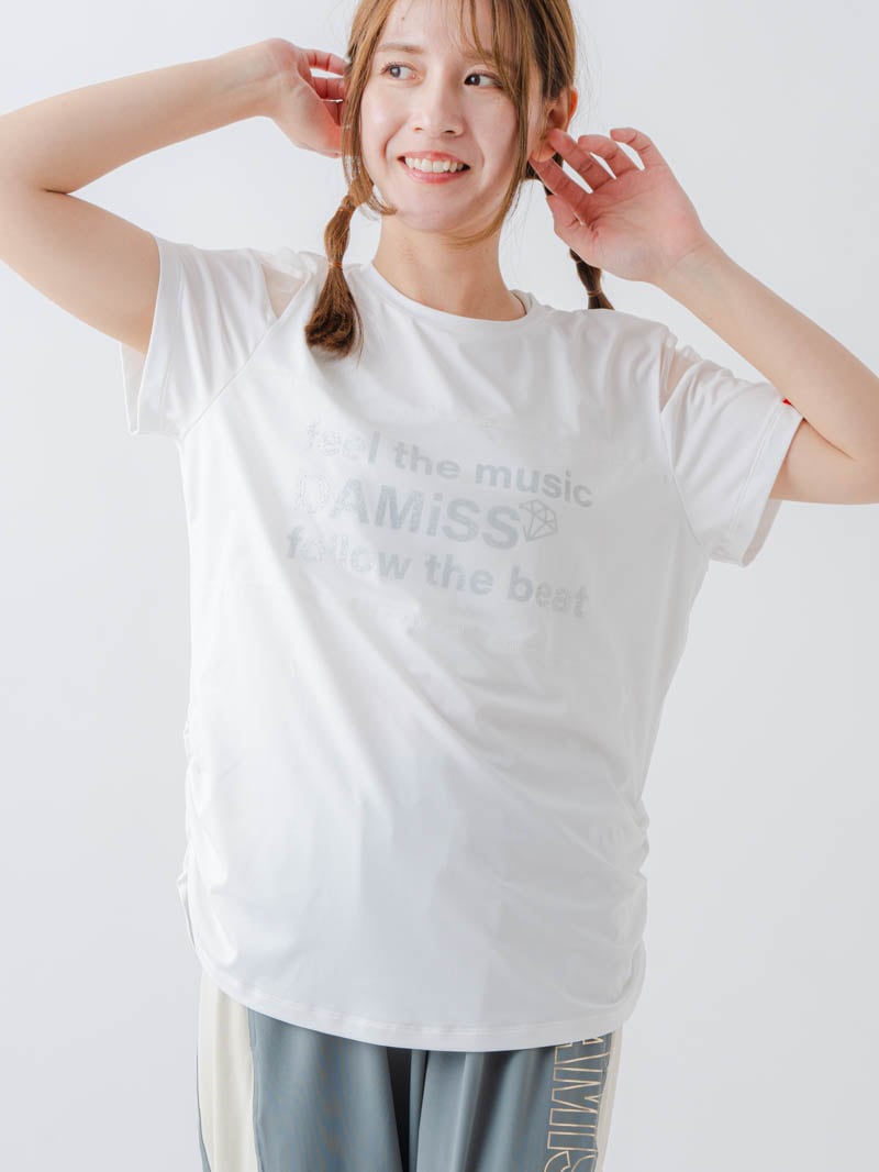 チュールデコTシャツ ホワイト 1634-1465