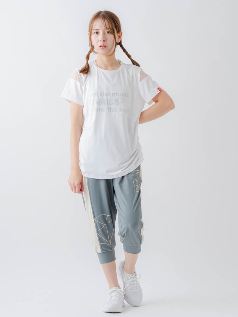 チュールデコTシャツ ホワイト 1634-1465