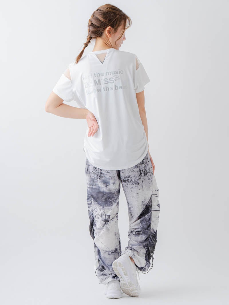 チュールデコTシャツ ホワイト 1634-1465