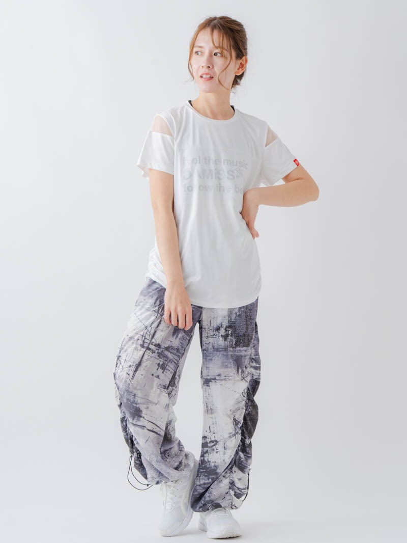 チュールデコTシャツ ホワイト 1634-1465