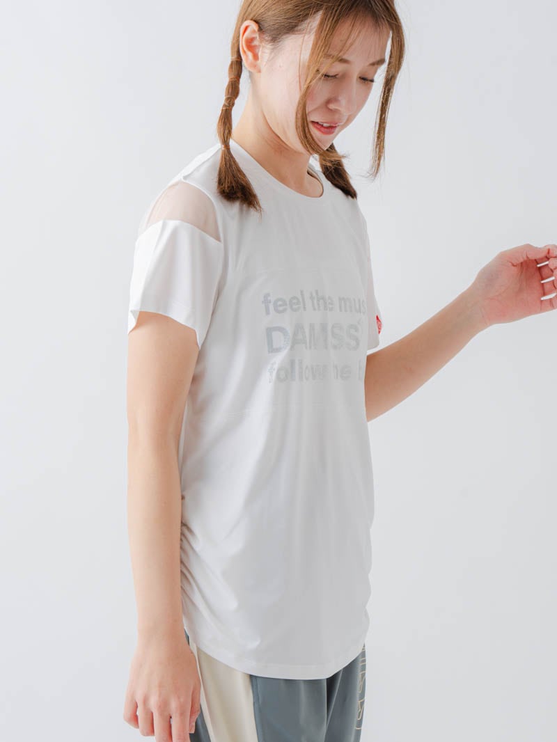 チュールデコTシャツ ホワイト 1634-1465