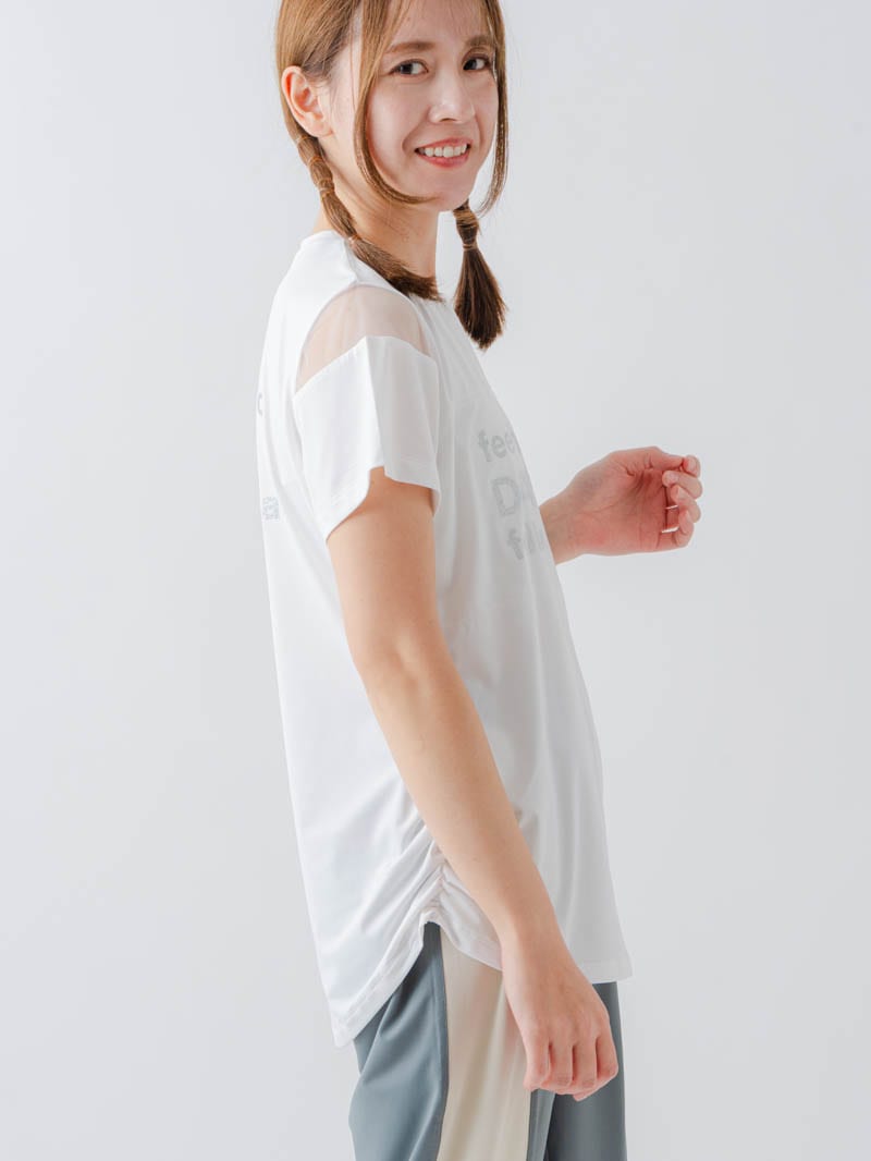 チュールデコTシャツ ホワイト 1634-1465
