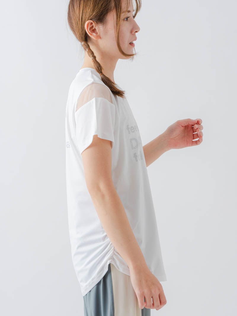 チュールデコTシャツ ホワイト 1634-1465
