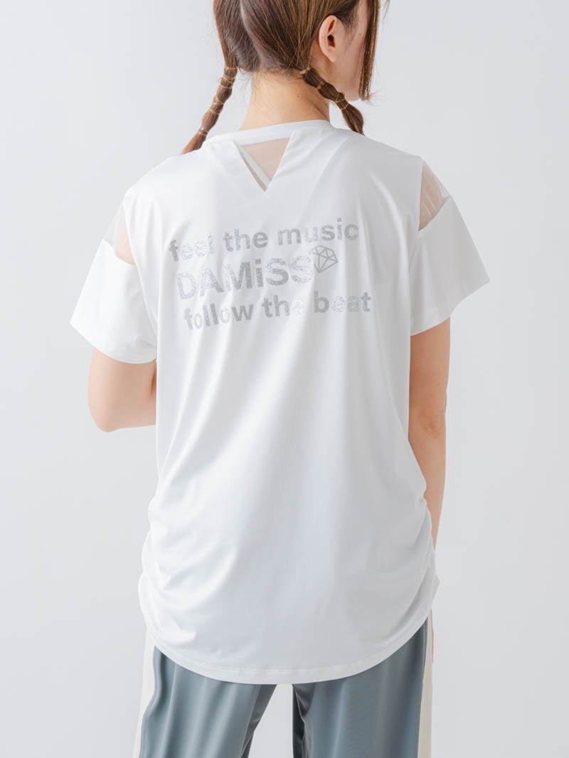 チュールデコTシャツ ホワイト 1634-1465
