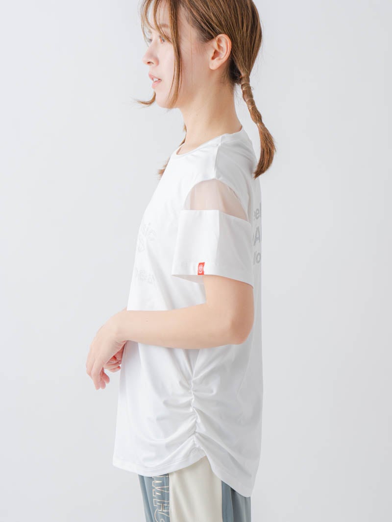チュールデコTシャツ ホワイト 1634-1465