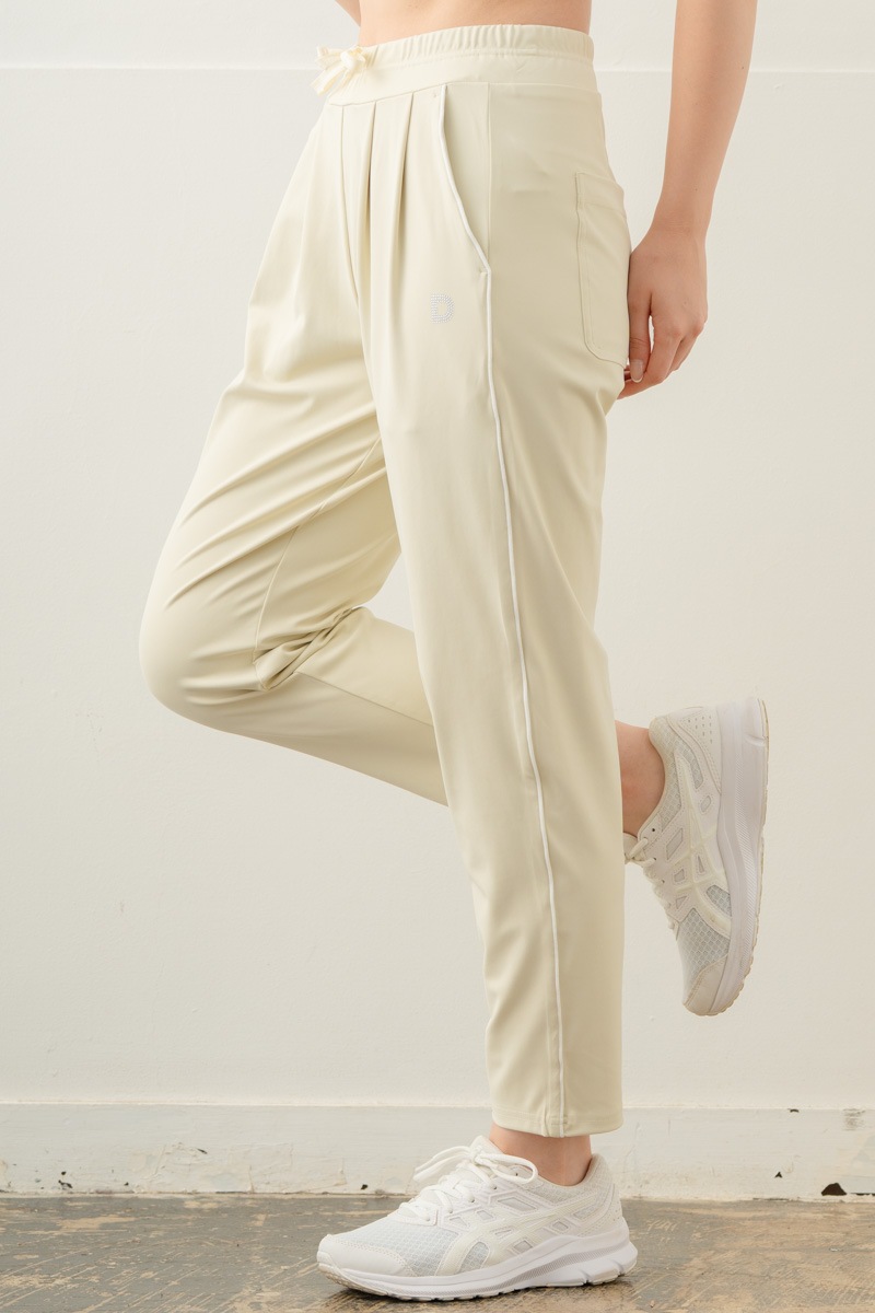 【先行割10％OFF】　カラーラインストレッチパンツ アイボリー 5632-1491【8/17まで】
