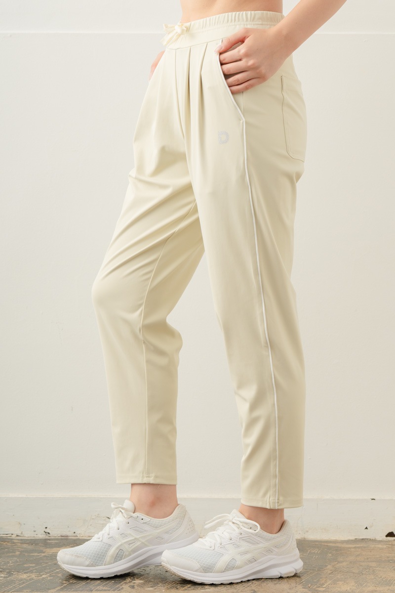 【先行割10％OFF】　カラーラインストレッチパンツ アイボリー 5632-1491【8/17まで】