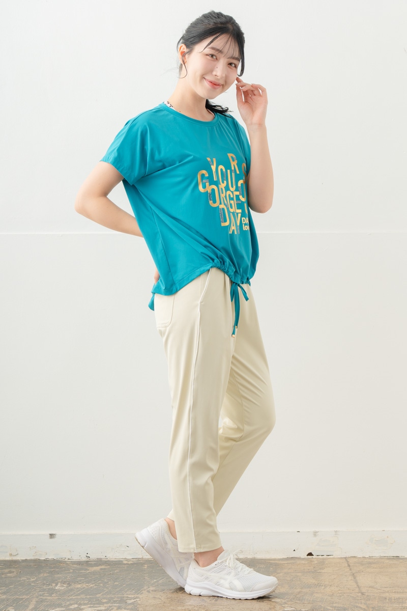 【先行割10％OFF】　カラーラインストレッチパンツ アイボリー 5632-1491【8/17まで】