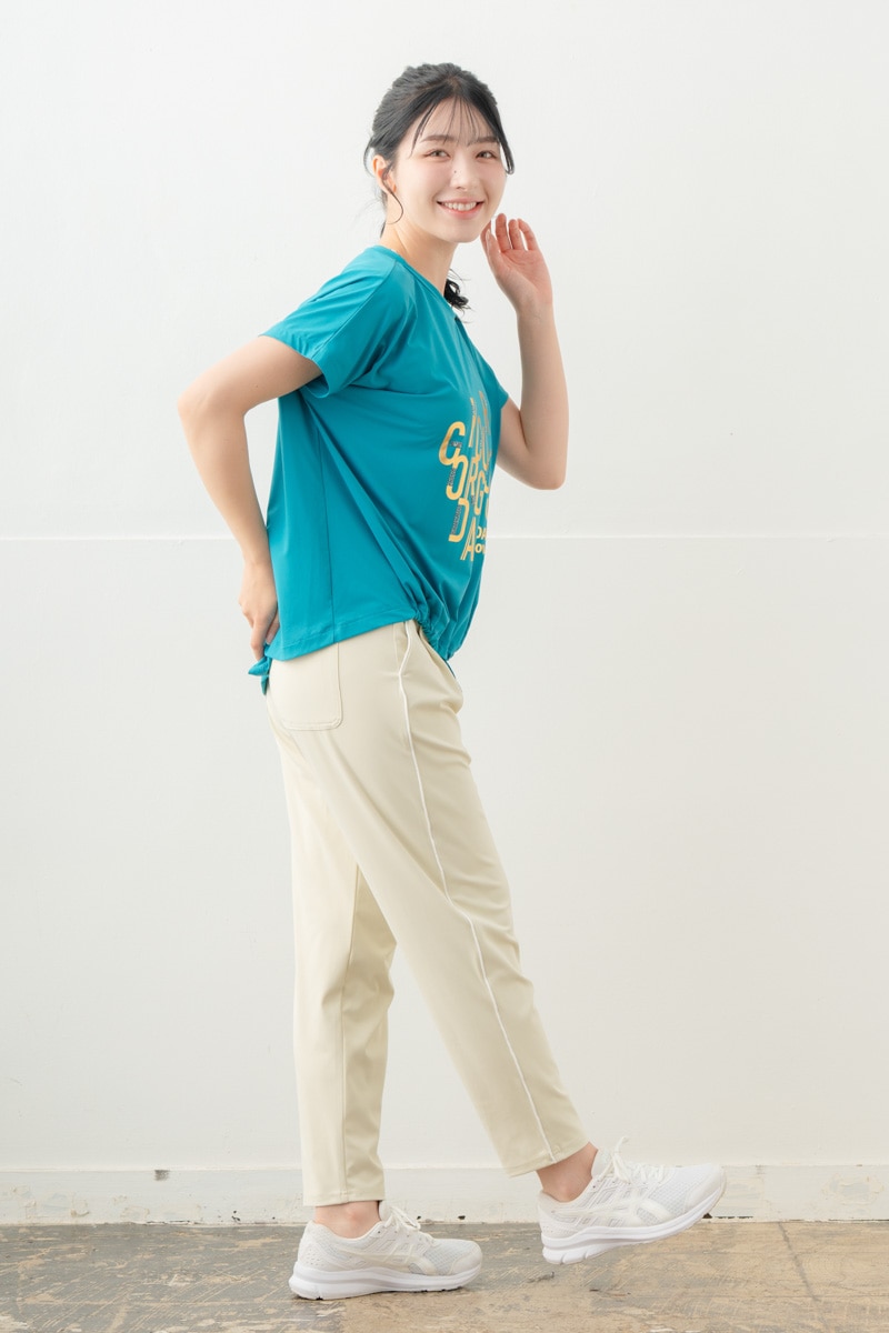【先行割10％OFF】　カラーラインストレッチパンツ アイボリー 5632-1491【8/17まで】