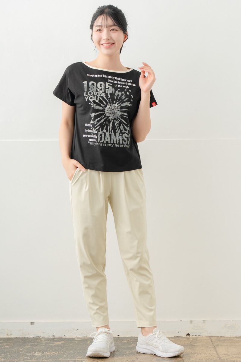 【先行割10％OFF】　カラーラインストレッチパンツ アイボリー 5632-1491【8/17まで】