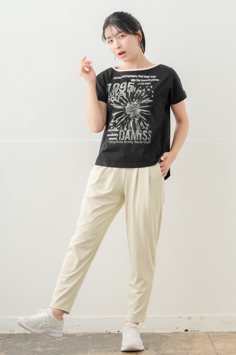 【先行割10％OFF】　カラーラインストレッチパンツ アイボリー 5632-1491【8/17まで】