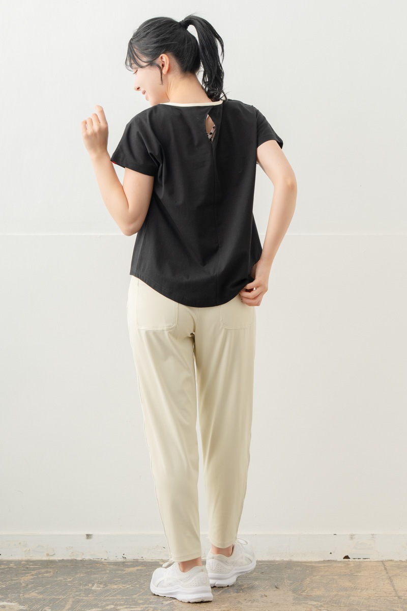 【先行割10％OFF】　カラーラインストレッチパンツ アイボリー 5632-1491【8/17まで】