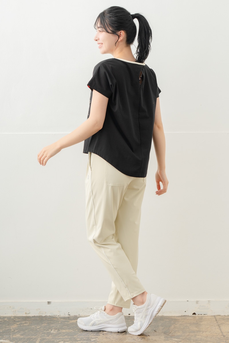 【先行割10％OFF】　カラーラインストレッチパンツ アイボリー 5632-1491【8/17まで】