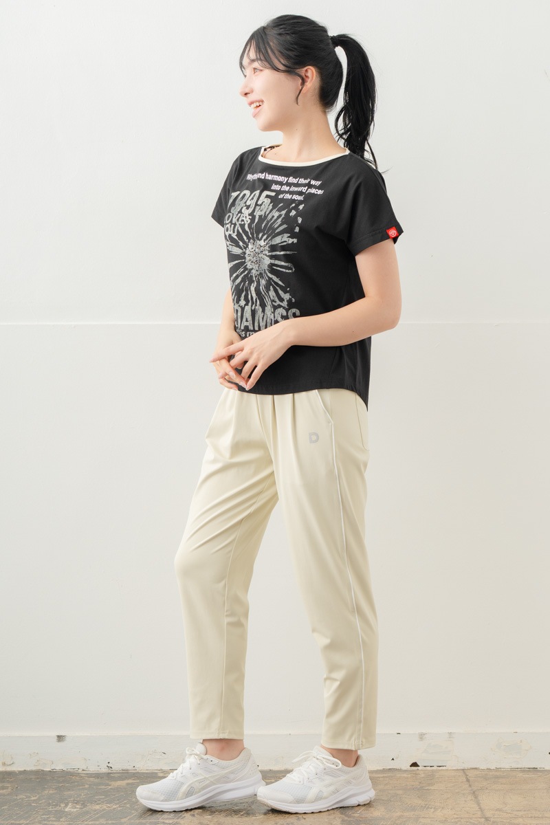 【先行割10％OFF】　カラーラインストレッチパンツ アイボリー 5632-1491【8/17まで】