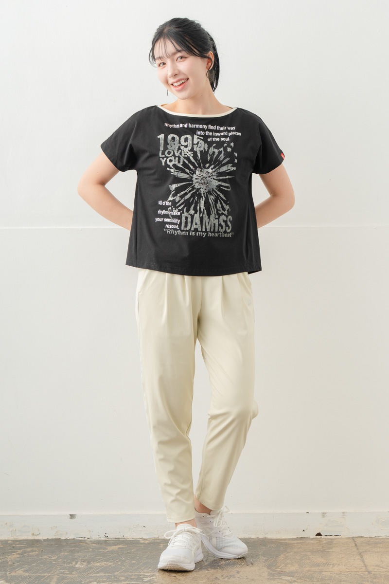 【先行割10％OFF】　カラーラインストレッチパンツ アイボリー 5632-1491【8/17まで】