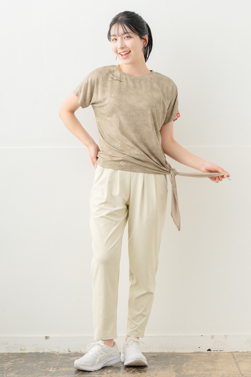 【先行割10％OFF】　カラーラインストレッチパンツ アイボリー 5632-1491【8/17まで】