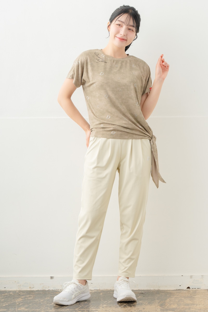 【先行割10％OFF】　カラーラインストレッチパンツ アイボリー 5632-1491【8/17まで】