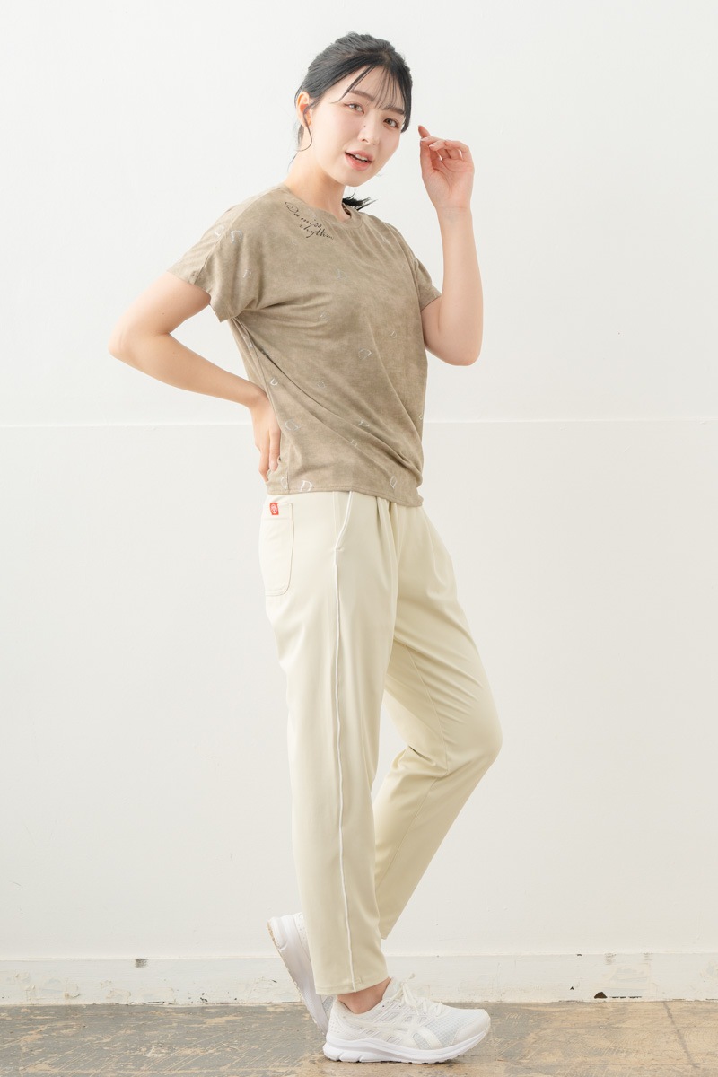 【先行割10％OFF】　カラーラインストレッチパンツ アイボリー 5632-1491【8/17まで】