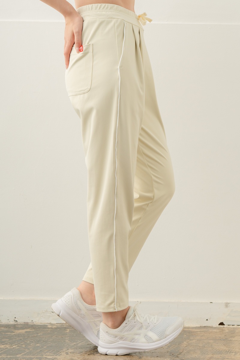 【先行割10％OFF】　カラーラインストレッチパンツ アイボリー 5632-1491【8/17まで】