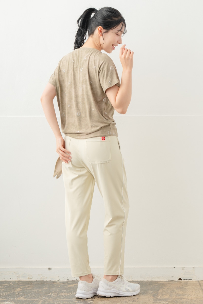 【先行割10％OFF】　カラーラインストレッチパンツ アイボリー 5632-1491【8/17まで】