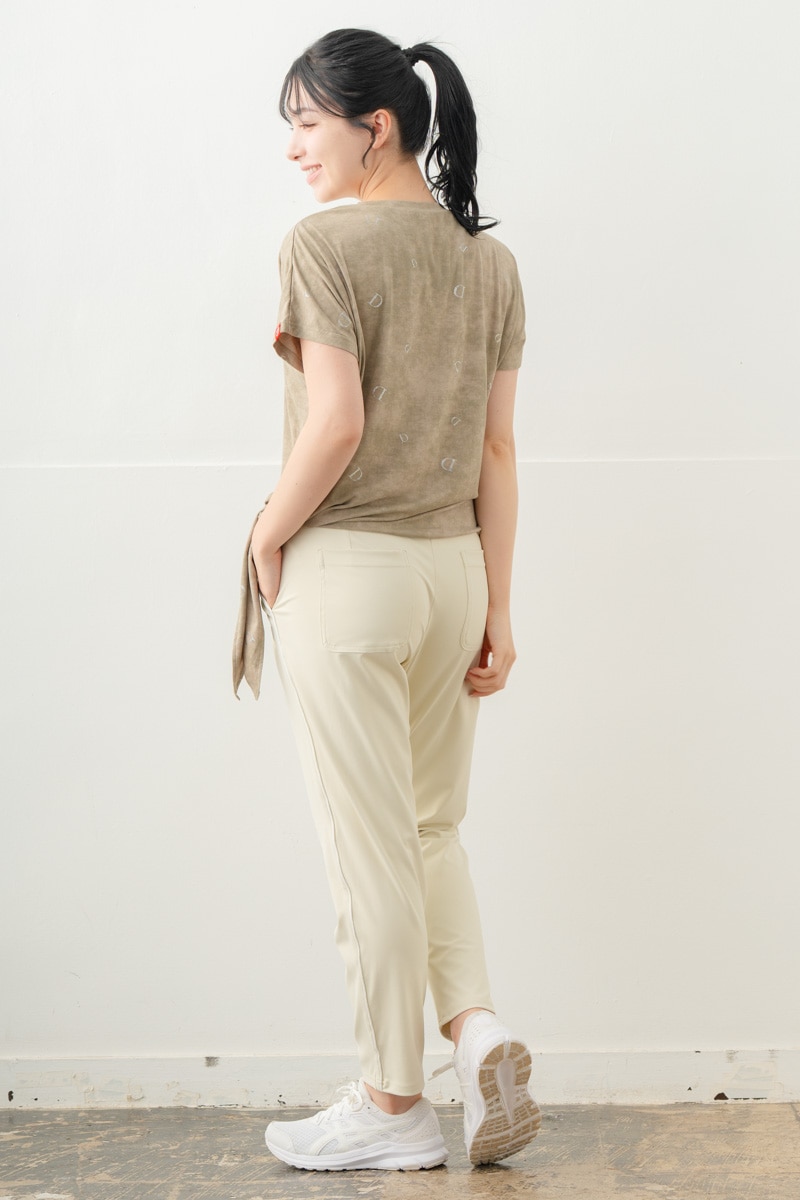 【先行割10％OFF】　カラーラインストレッチパンツ アイボリー 5632-1491【8/17まで】