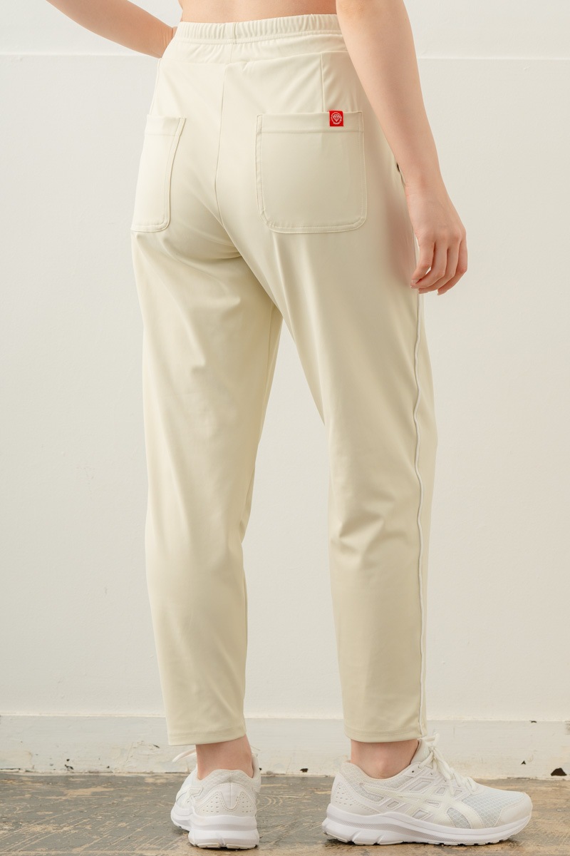 【先行割10％OFF】　カラーラインストレッチパンツ アイボリー 5632-1491【8/17まで】