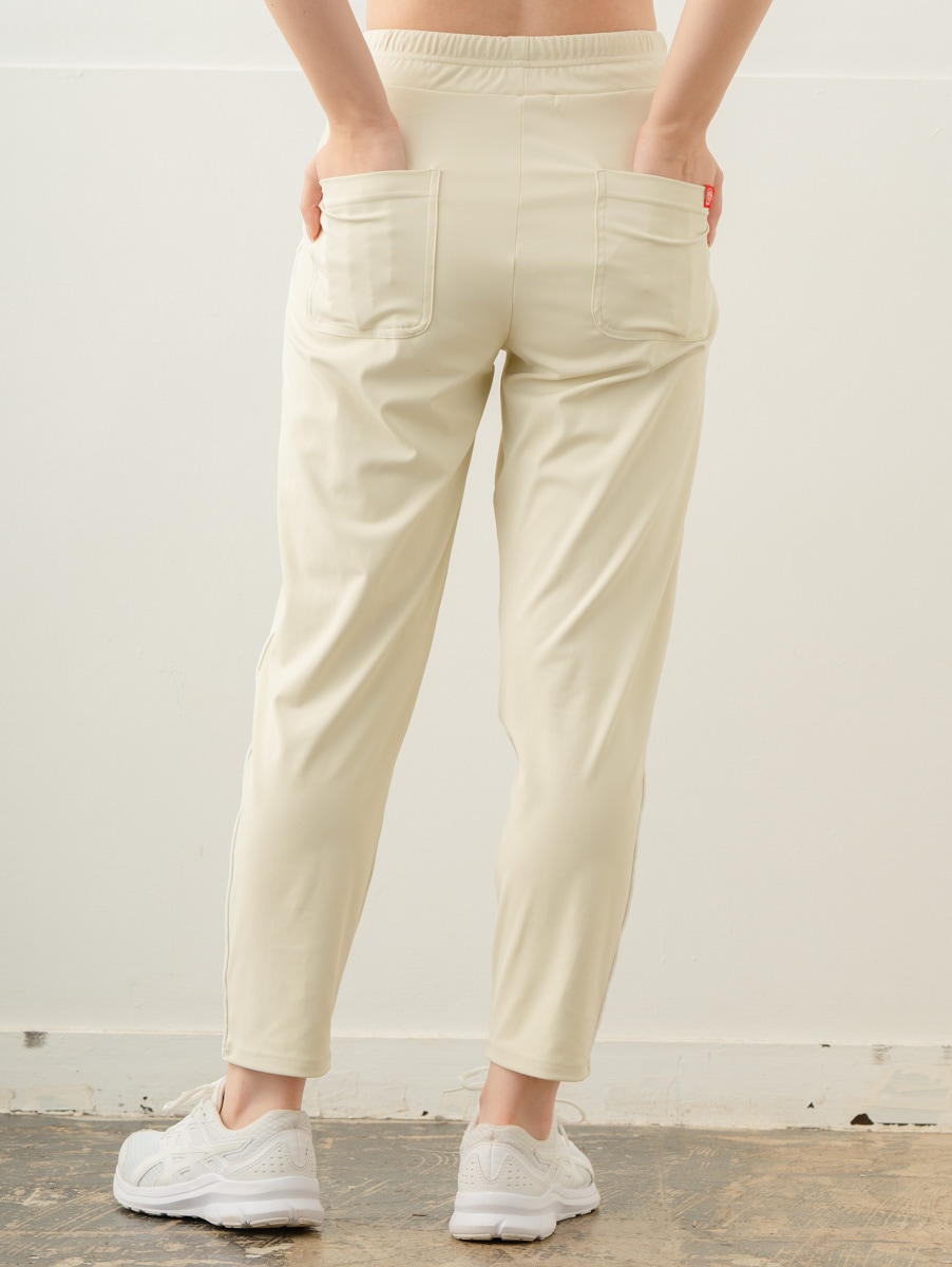 【先行割10％OFF】　カラーラインストレッチパンツ アイボリー 5632-1491【8/17まで】