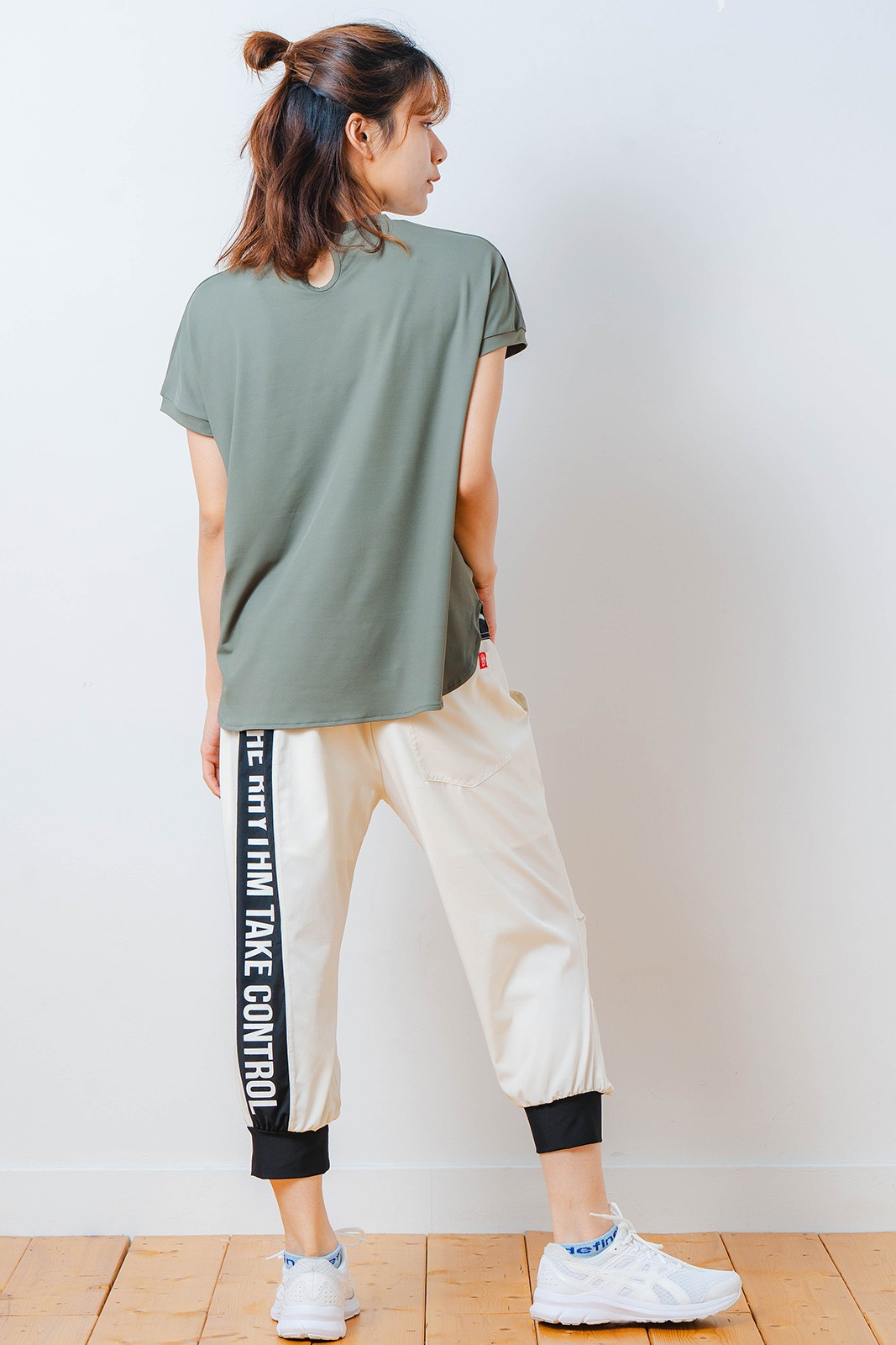 ハートゼブラ Tシャツ カーキ 1534-1615