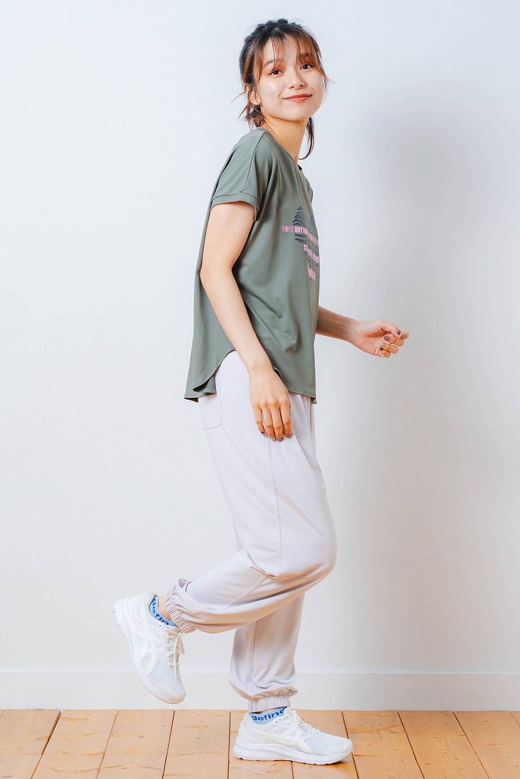 ハートゼブラ Tシャツ カーキ 1534-1615