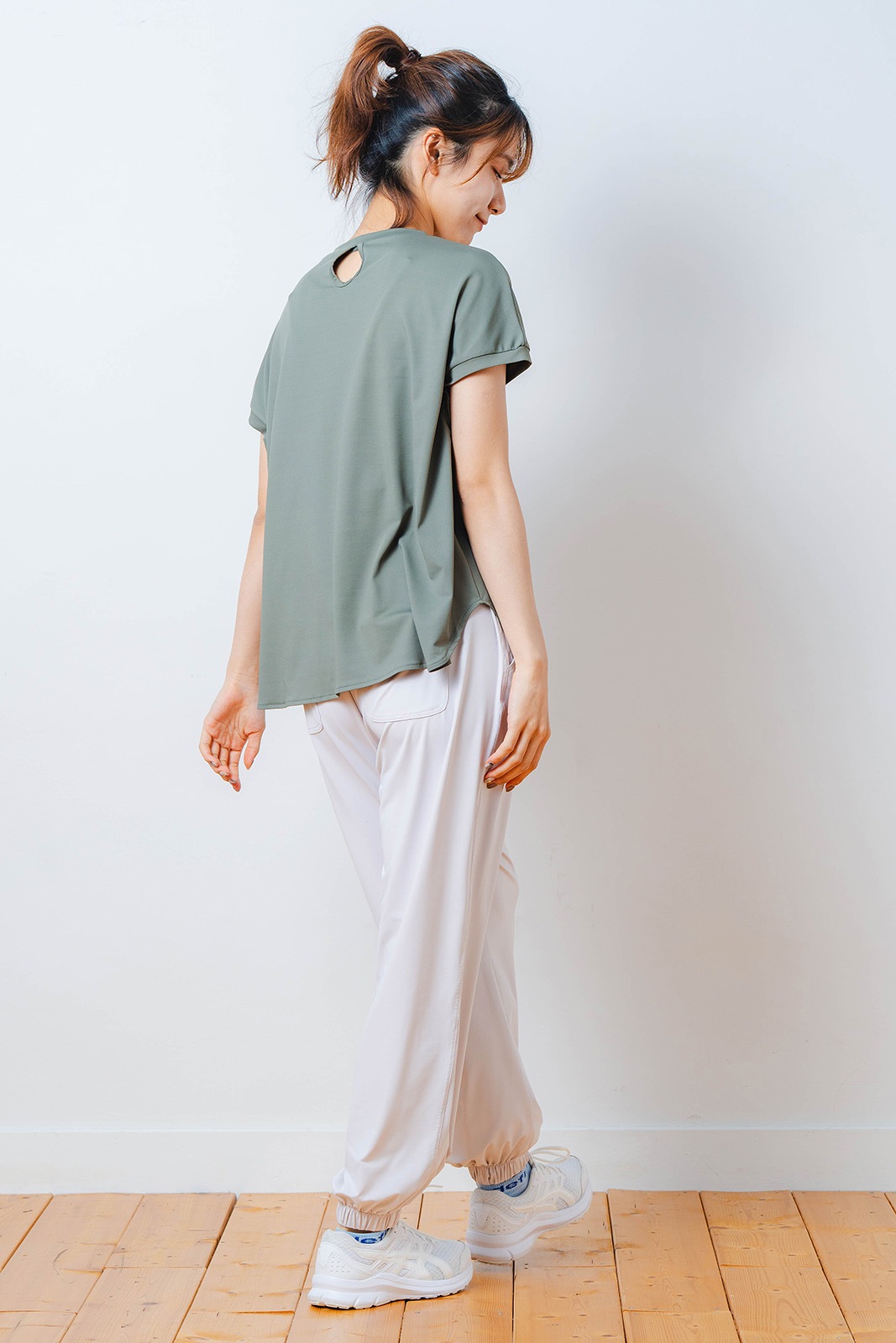 ハートゼブラ Tシャツ カーキ 1534-1615